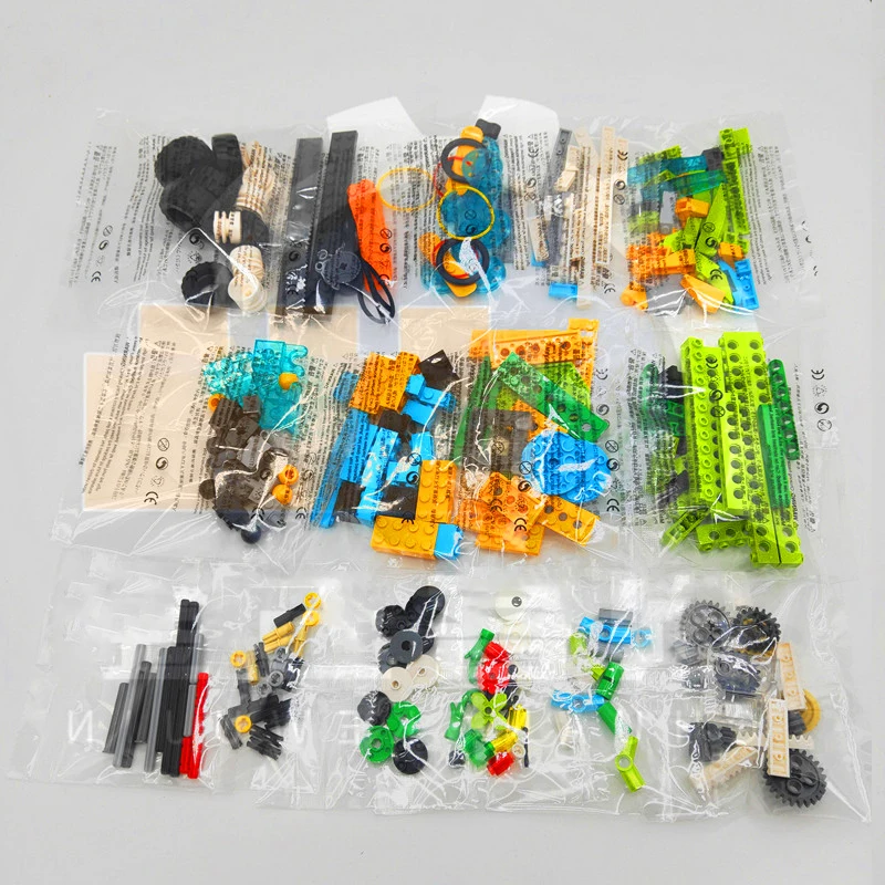 276 قطعة من الطوب التقني لـ 45300 متوافق مع ألعاب تعليمية WeDo2.0 للطلاب تعليم مكعبات بناء ذاتية الصنع للأطفال