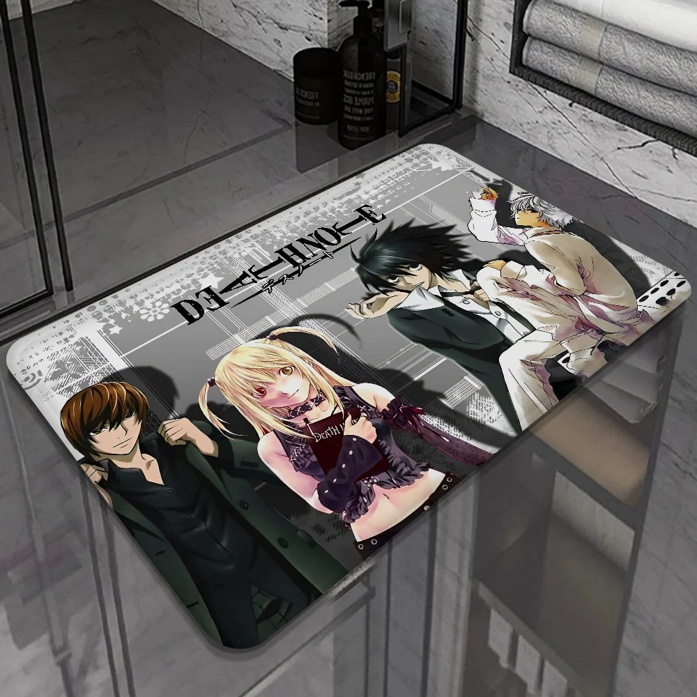 Anime Manga Death Note Bathroom Mat Kids Room Bedroom Decoration Balcony Anti-Slip Doormat Living Room Welcome Rug