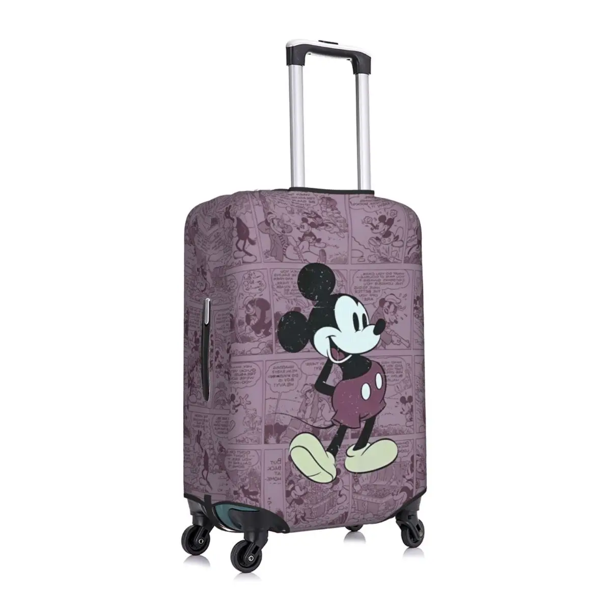 Mickey Mouse Funny Suitcase Cover Cruise Trip Vacation Elastic Luggage Supplies Protector