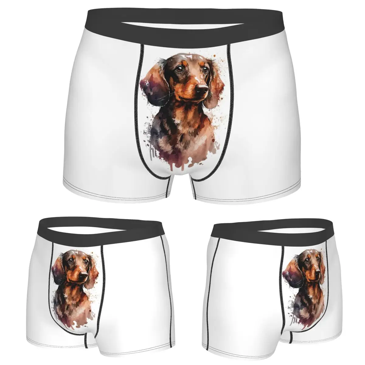 

Boxer Underpants Shorts Dachshund Dog Animal Panties Male Soft Underwear for Homme Man Boyfriend Gift