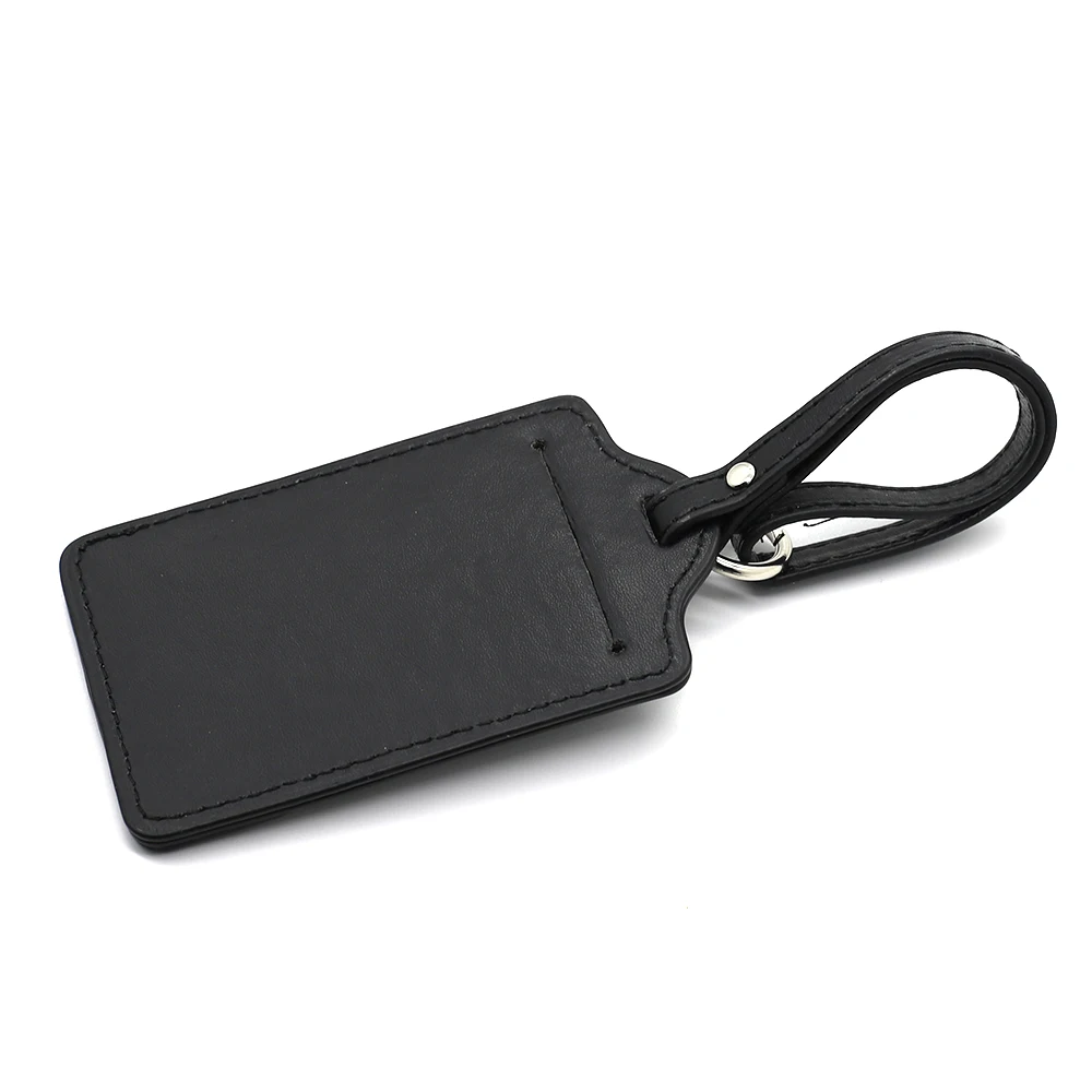 Fashion Portable PU Leather Luggage Tags Suitcase Address Label Baggage Boarding Bag Tag Anti Loss Pendants Travel Accessories