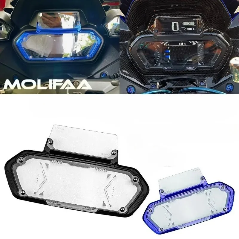 

Motorcycle CNC Instrument Cover For Yamaha Xmax 300 V2 V3 2023 - 2024 Dashboard Screen Protective Shell Meter Frame Accessories