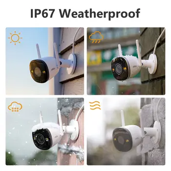 IMOU 子彈型安防攝影機 2.4GHz WiFi IP攝影機 戶外 IP67 防護等級 Wi-Fi 6 監視器 人體偵測 24/7 全天候錄影 8 最佳銷售 imou 子彈 - №5