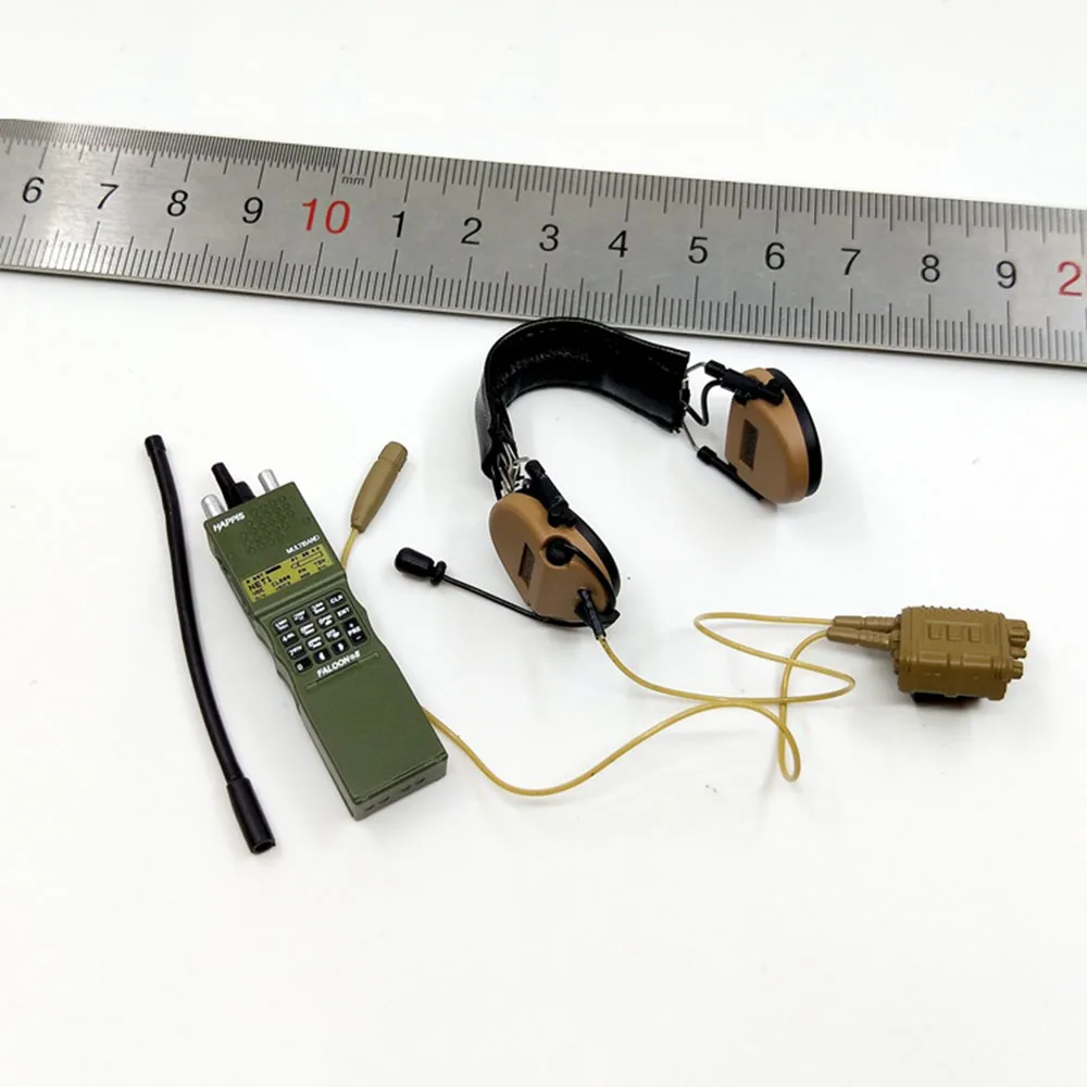 Fácil e simples ES GA1006 ES GA1006R US Army Soldier Mini Camo Capacete com visão noturna, Material PVC, 12 no componente de cena, 1:6