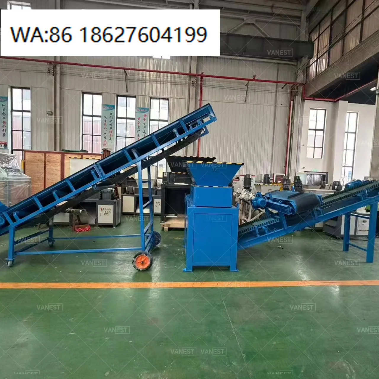 Garden Agricultural Waste Shredder Crusher For Tree Branches Coconut Husk Banana Stalk Grass Pallet Processing