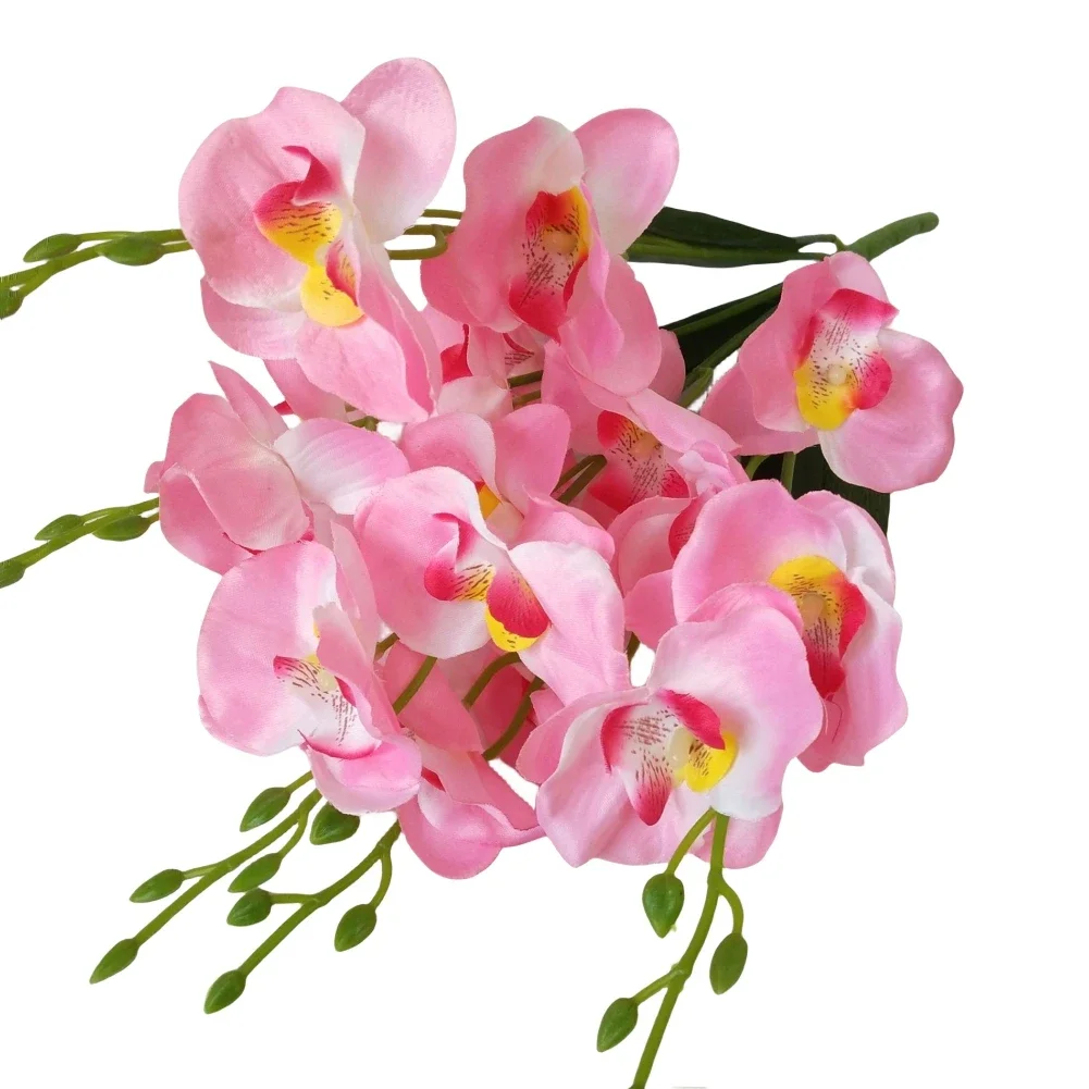 Beautiful Fake Flowers Bouquet  Artificial Butterfly Orchid  Suitable for Weddings  Parties  and Home Decorations