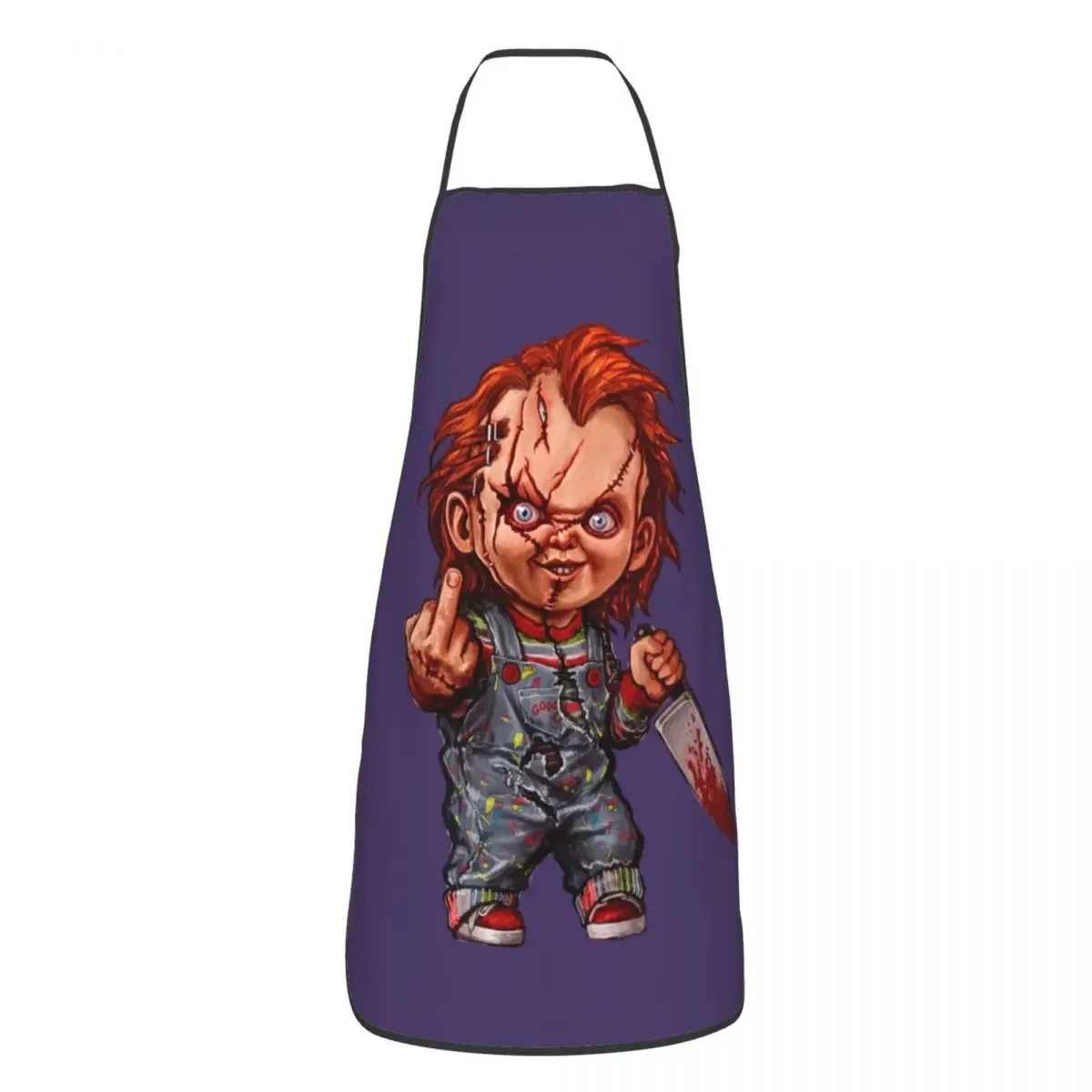 The Killer Doll Chucky Aprons Women Men Unisex Kitchen Chef Child\'s Play Horror Movie Cuisine for Cooking Baking