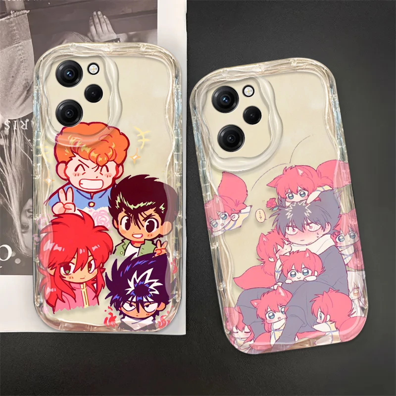 Yu Yu Hakusho Cover For Xiaomi Redmi Note 13 12 12Pro 11 10 Pro POCO F4 X3 X4 GT X5 X6 Wave Oil Phone Case