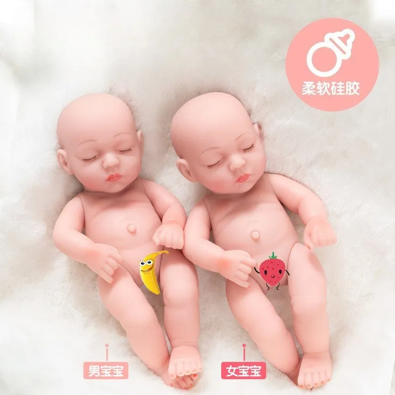 30cm reborn doll, life-like baby doll, fashionable dress-up doll, silicone baby doll