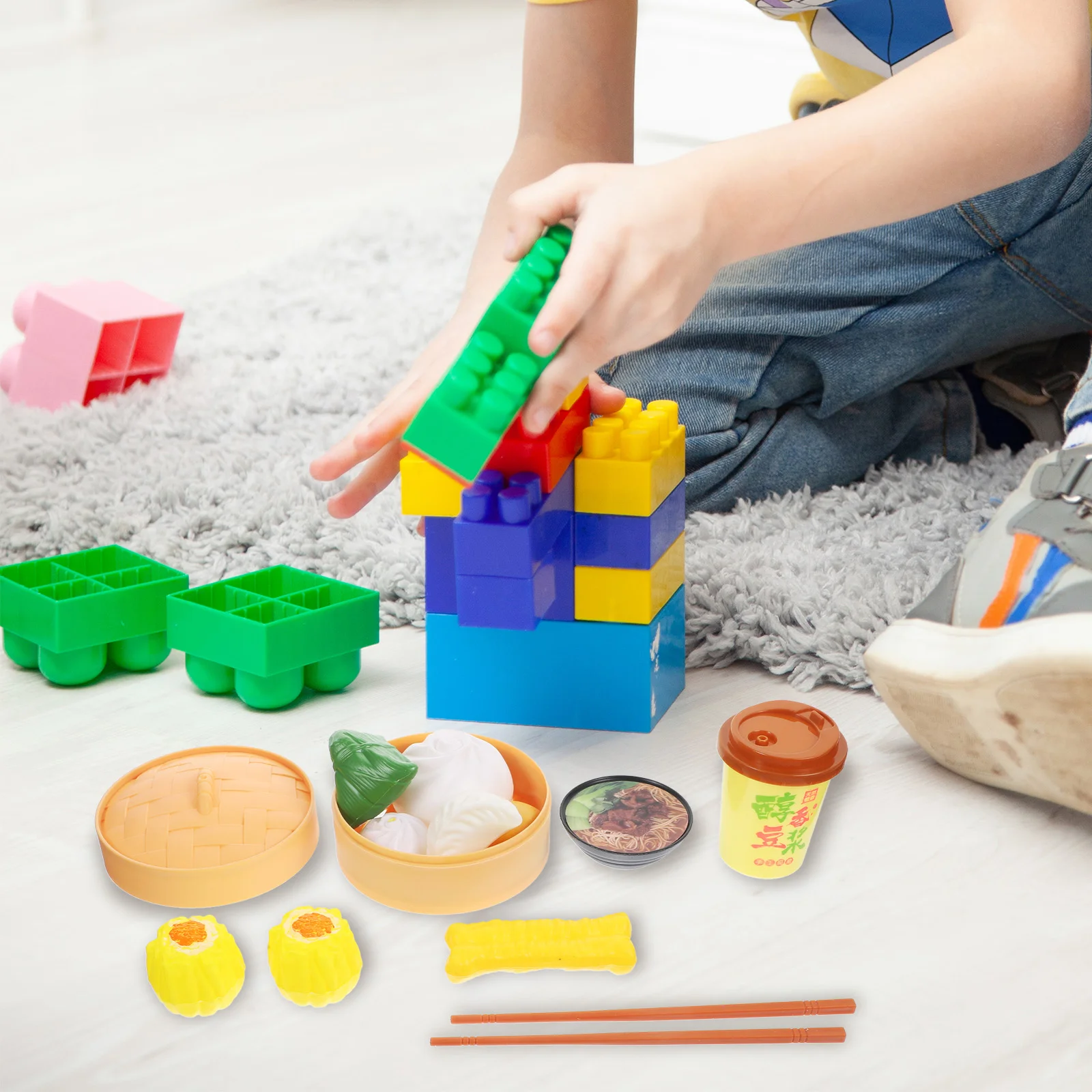 2 set di giocattoli per lo sviluppo del cervello a mano con cottura a vapore, regalo, casa da gioco, panini al vapore per ragazza, giocattolo da cucina per bambini in plastica