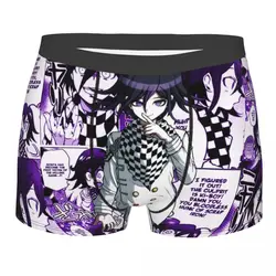 Kokichi Ouma Manga Print intimo da uomo Danganronpa Manga Anime Boxer Shorts mutandine umorismo mutande morbide per Homme Plus Size