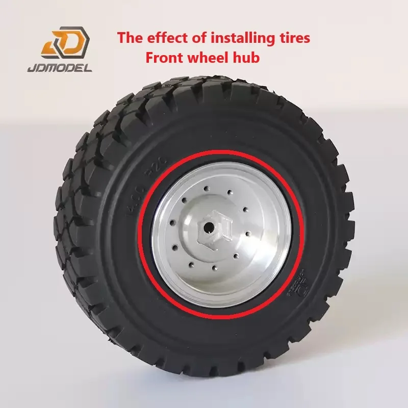 JDM-83 1:14 Dakar camión Rally coche escalada abrazadera de neumático delantero cubo abrazadera de neumático trasero para Tamiya Lesu para Scania Man