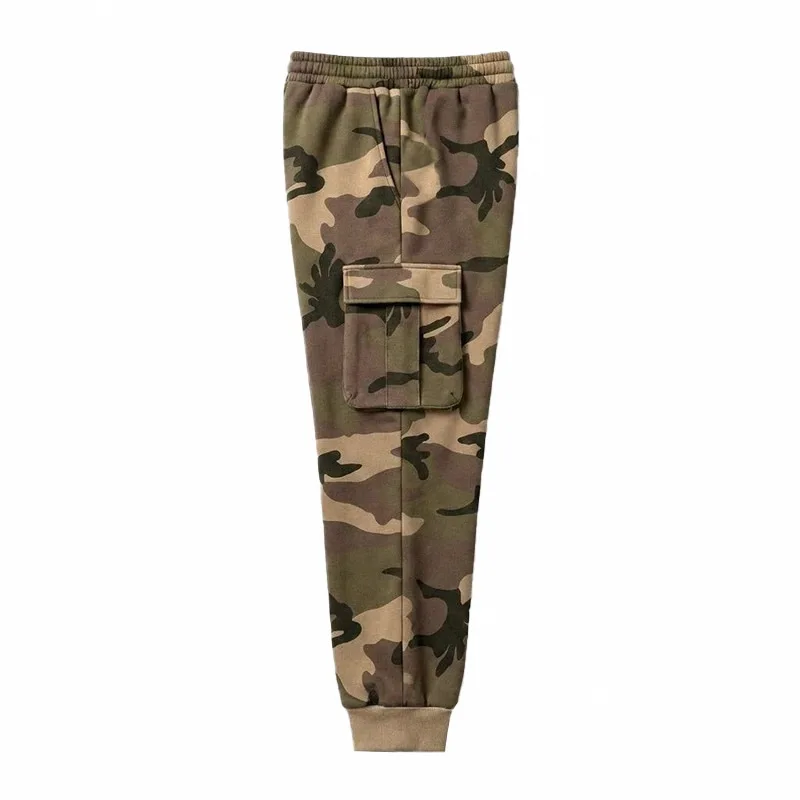 2026 Europäische Camouflage-Fleece-gefütterte Arbeitshose Outdoor Camouflage Trendige Hip-Hop Lose Pendlerhose für Herren – Detail 18