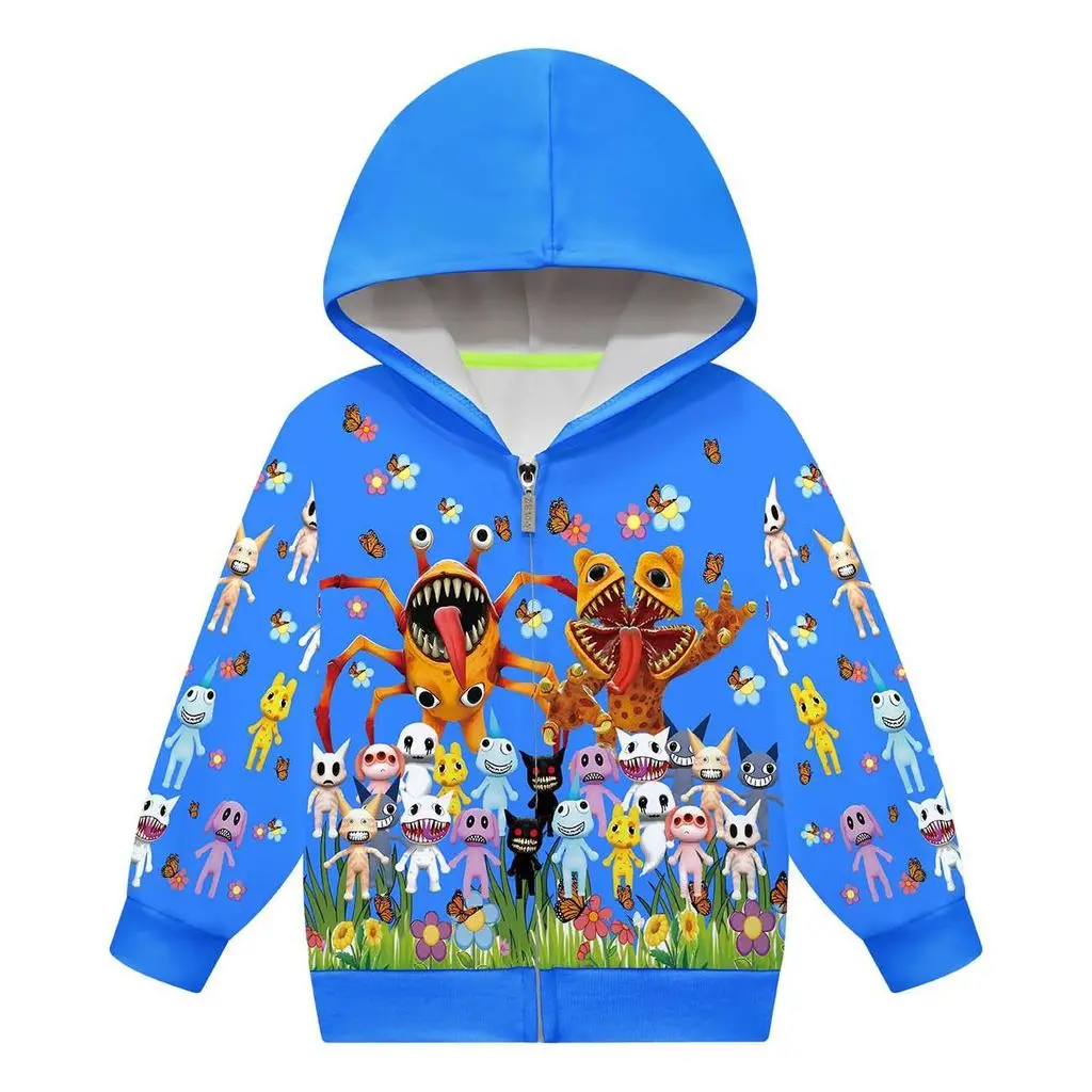 79086 Kids Boys Girls Game Animal Hospital Hooded Zipper Long Sleeves Jacket