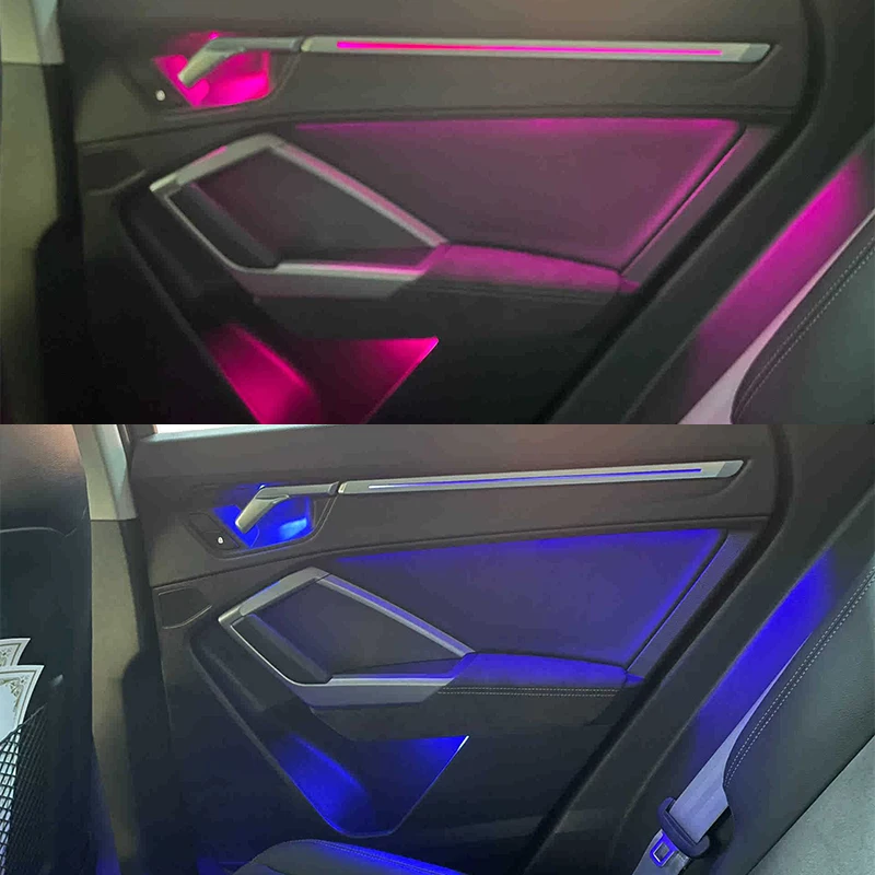 

Suitable for new Audi models 19 to 22 Audi Q3 RGB ambient lights Audi Q3 dedicated atmosphere light Replace the molding