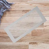 2Pcs Floor Vent Cover Silicone Non Slip Honeycomb Mesh Flush Mount Airflow Vent Deflector Heating Cooling Register 4x10 for Home 4