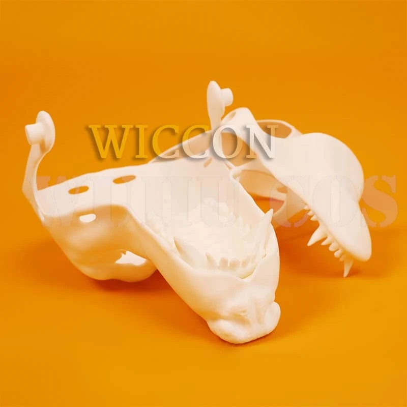 Kigurumi Base Beast Skull Mask Cosplay Fursuit Animal Wolf Head Skull Proboscis 3d Printing Masks Halloween Party Canine Teeth