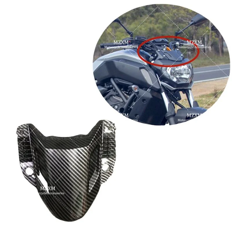 

Fit For Yamaha MT07 MT-07 2017 2018 2019 2020 Motorcycle Headlight Head Cover ABS Injection Fairing Carbon Fiber Paint