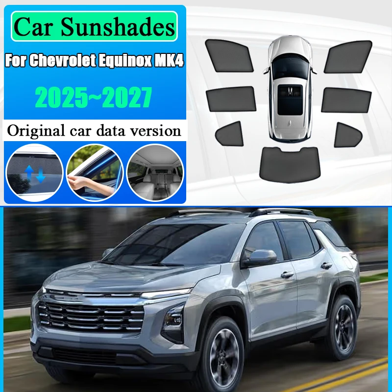 

Sun Shade For Chevrolet Equinox MK4 Accessories 2025 2026 2027 Windshield Sunshade Side Window Covers Anti-UV Visors Auto Parts
