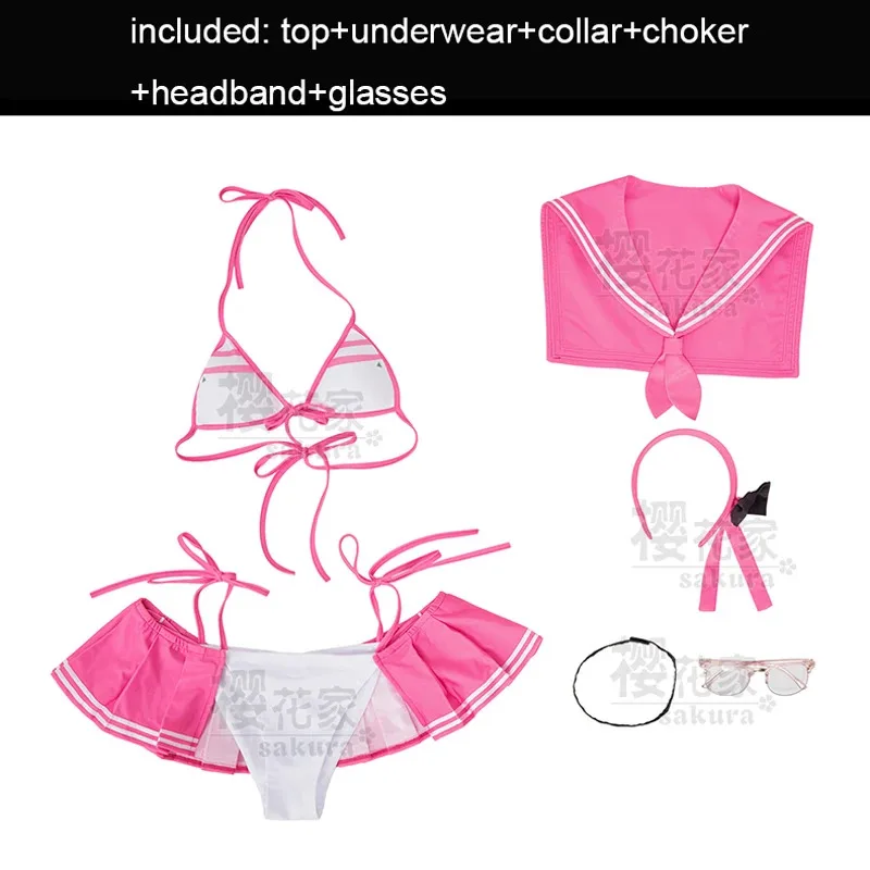 LQGame Nikke The Goddess of Victory Neon Pepper Cosplay Costume Summer Swimwear Halloween Carnival Party Outfits Sexy Swimsuit