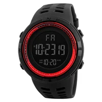 Montre de sport numérique pour hommes, étanche, décontractée, lumineuse, chronomètre, alarme, montre militaire Simple pour course à pied, escalade, pêche 6