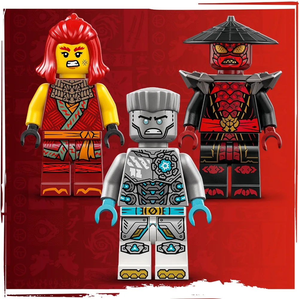 ليغو ®   نينجاجو ®   بدلة معركة Zane Mech 71827 NINJAGO Dragons Rising 3 شخصيات مصغرة للأطفال من سن 6 سنوات فما فوق هدية عيد ميلاد 92 قطعة