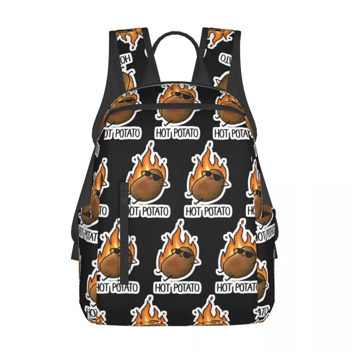 

Fisher Potato Backpack Daypack Large Capacity Kids BookBag School Bag Shoulder Bags for Men Women