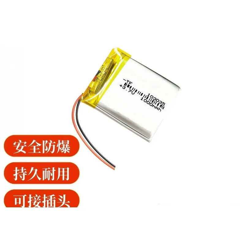 103035 103040 Battery 3.7V Polymer Battery Soft Pack for Large Capacity Blood Sugar Instrument Fingerprint Lock LED Light New