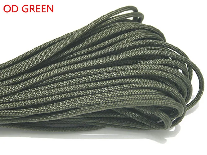 1 Stück 550 Paracord Fallschirmschnur Lanyard Mil Spec Typ III 7 Strang Kern 100 FT 27 Farben zum Klettern Camping/Armband – Detail 18