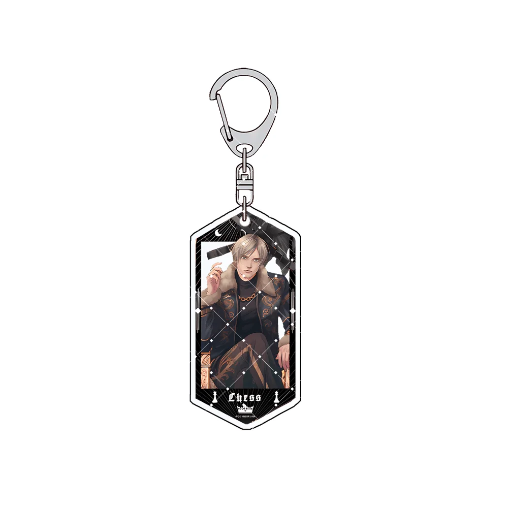 Resident Evil 6cm Acrylic Stand Keychain Leon Jill Chris Ada Game Figure Bag Pendant Decor Collection Gift For Fans