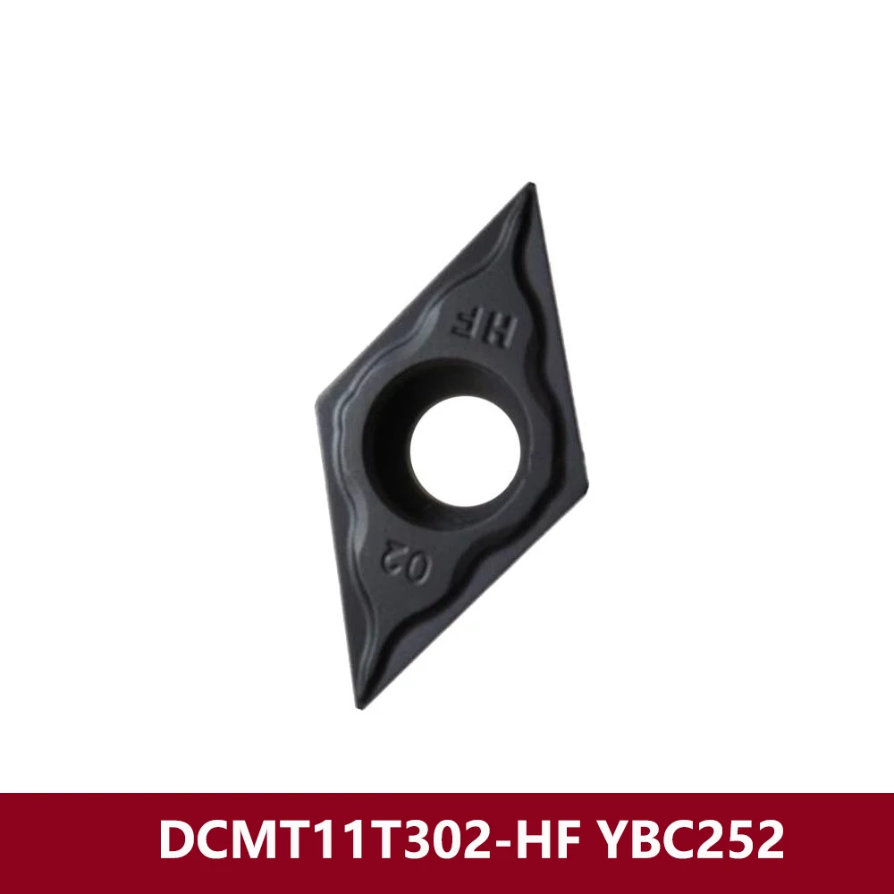 

DCMT11T302-HF YBC252 Original CNC Lathe Cutter DCMT11T302 DCMT 11T302 HF Carbide Inserts For Steel DCMT11T3 DCMT3(2.5)0-HF Tools