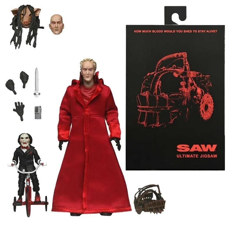 

7-Inch Neca 60612 Saw Jigsaw Red Robe Deluxe Edition Action Figure Collection Decoration Ornament Model Toy Gifts