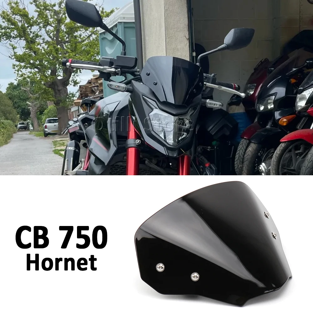 الزجاج الأمامي لهوندا CB750 الدبور 750 2023 2024 اكسسوارات الدراجات النارية شاشة الرياح منحرف تمديد مع قوس