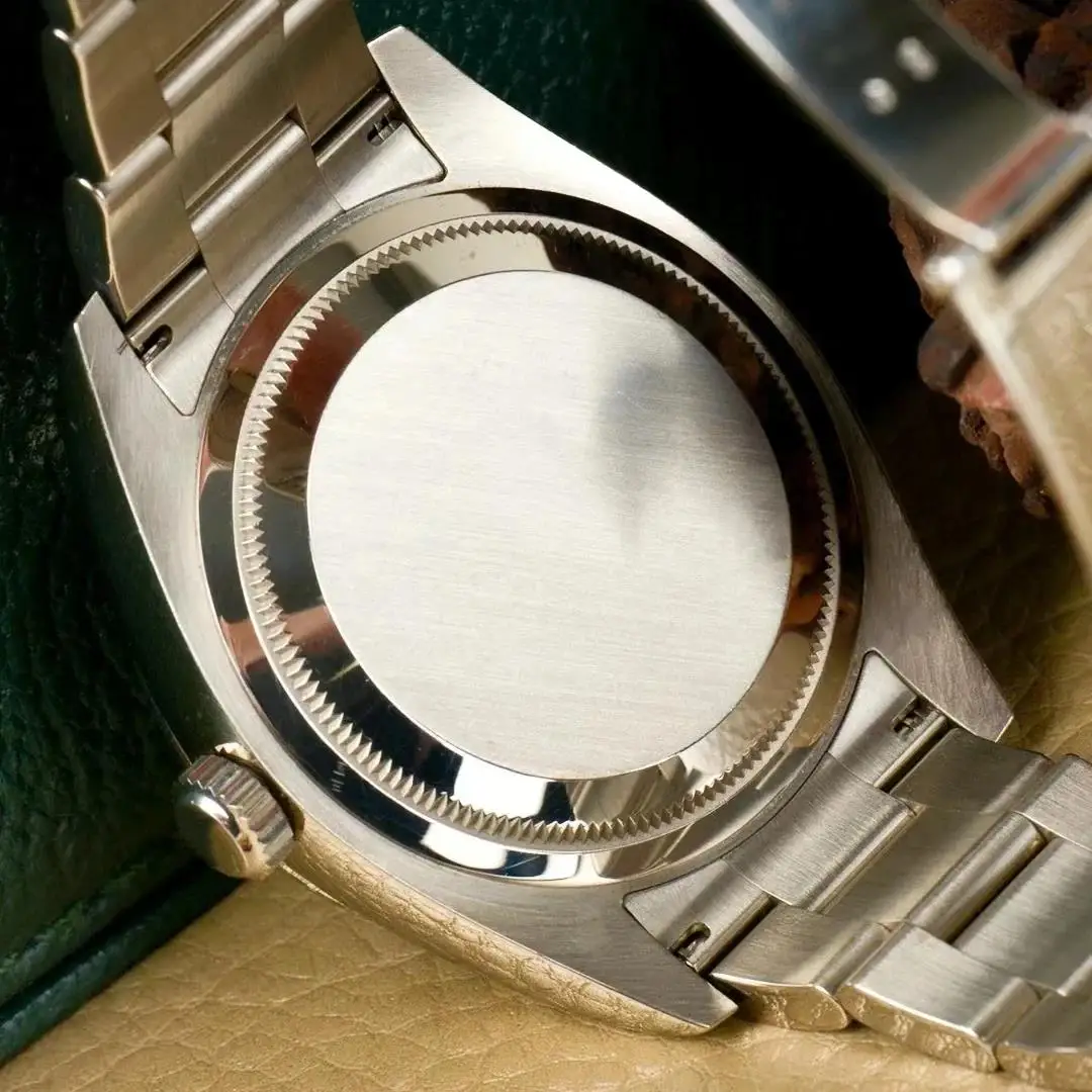 ساعة أوتوماتيكية فاخرة للرجال ساعات ميكانيكية ستانلس ستيل أخضر أسود تقويم سكاي بلو Dwellers عرض توقيت مزدوج