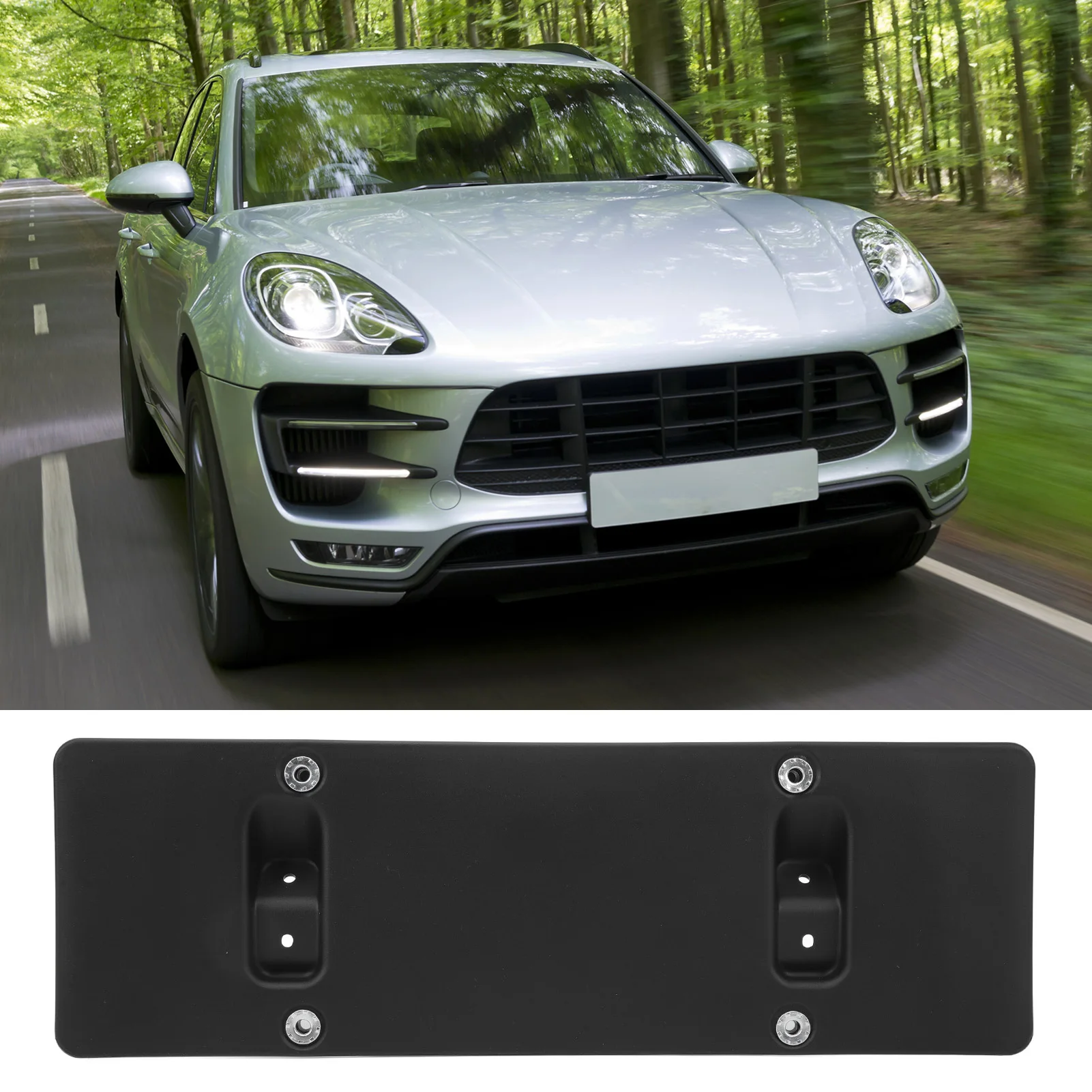 

Front License Plate Bracket 95B807287 Bumper License Plate Mount Holder for 95B 2014 to 2018 Front License Plate Bracket