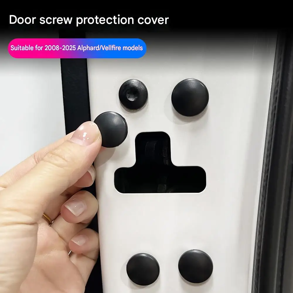 

For All Toyota Models Alphard Vellfire 20/30/40 Series Car Door Screw Cover Caps Rustproof Waterproof Adhesive Bolt Protector
