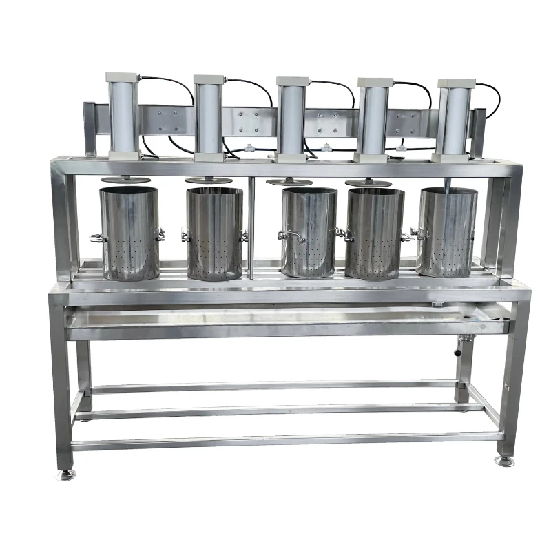 Pneumatic cheese press, cheese forming machine cheese production equipment