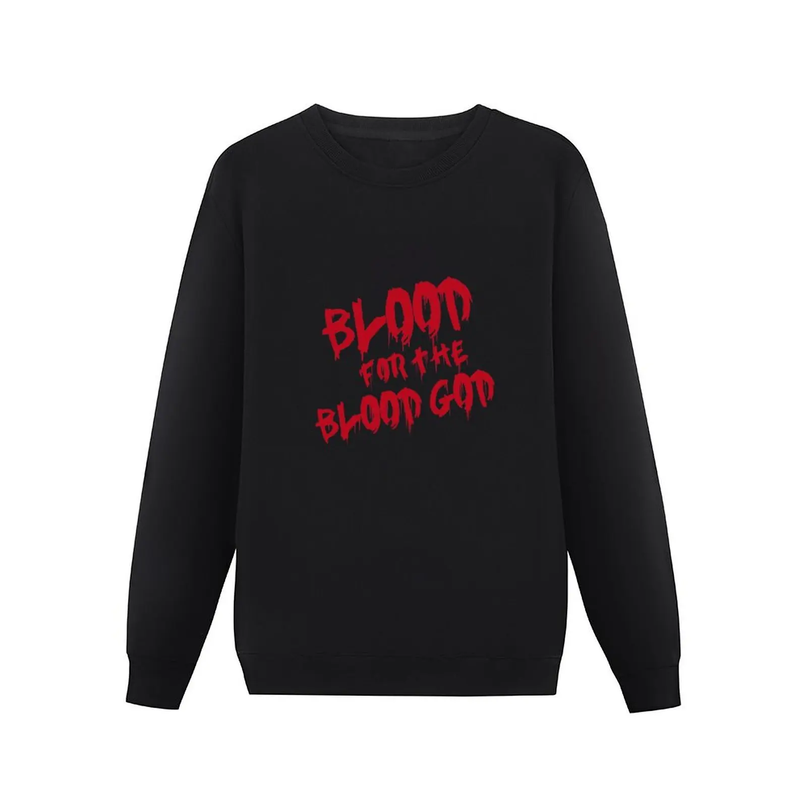 Khorne Chaos God Graffetti - Blood for the Blood God -Plain Pullover Hoodie male clothes mens clothing sweatshirt men