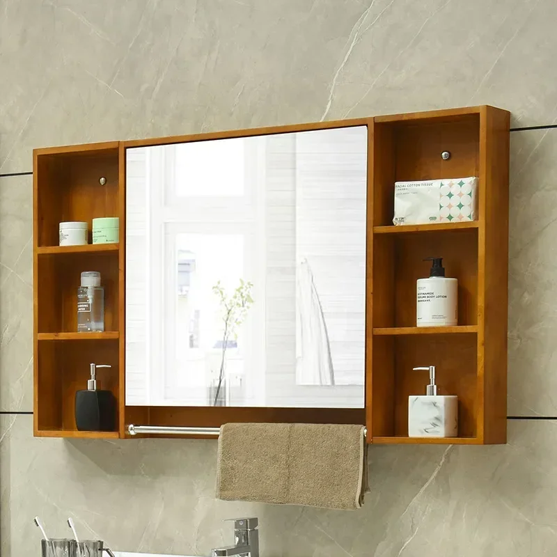 Wooden Vanity Sets Cabinets Mirror Wall Mounted Nordic Washroom Bathroom Cabinets Toilet Bedroom Mobili Home Furniture