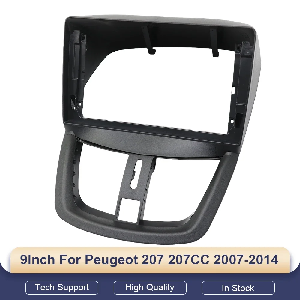 

9-дюймовый автомобильный адаптер-рамка с декодером Canbus для Peugeot 207 207CC 2007-2014, комплект для установки Android-магнитолы в приборную панель