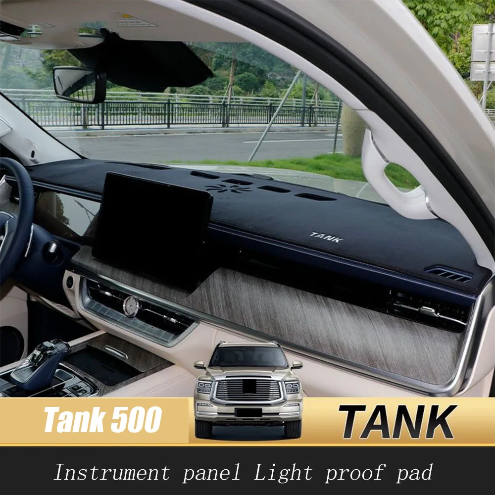 

For GWM Tank 500 Great Wall 500 2022-2025 Car Instrument Dashboard Anti Light Shield Mat Sunshade Mat Interior Decor Accessories