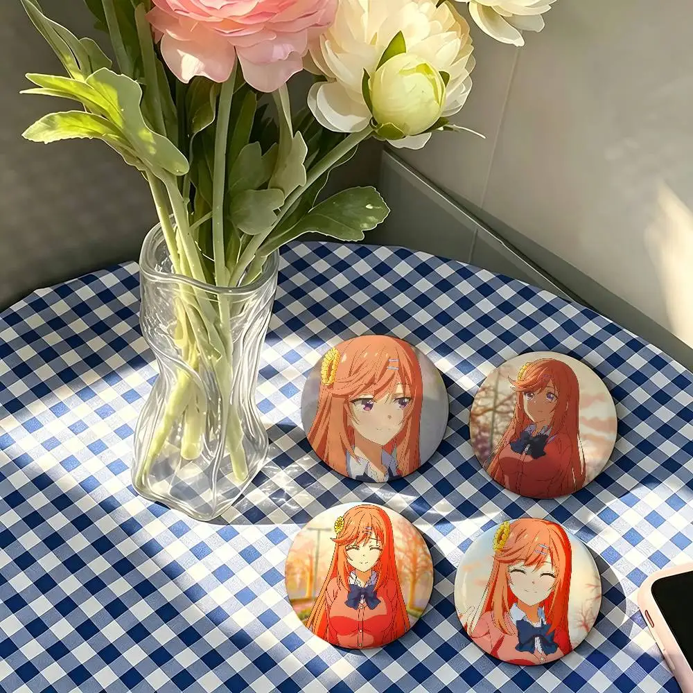 1pc Nazuna Asahina Classroom Of The Elite Cartoon Style Badge Brooches On Backpack Decoration Round Enamel Pins For Accessorys