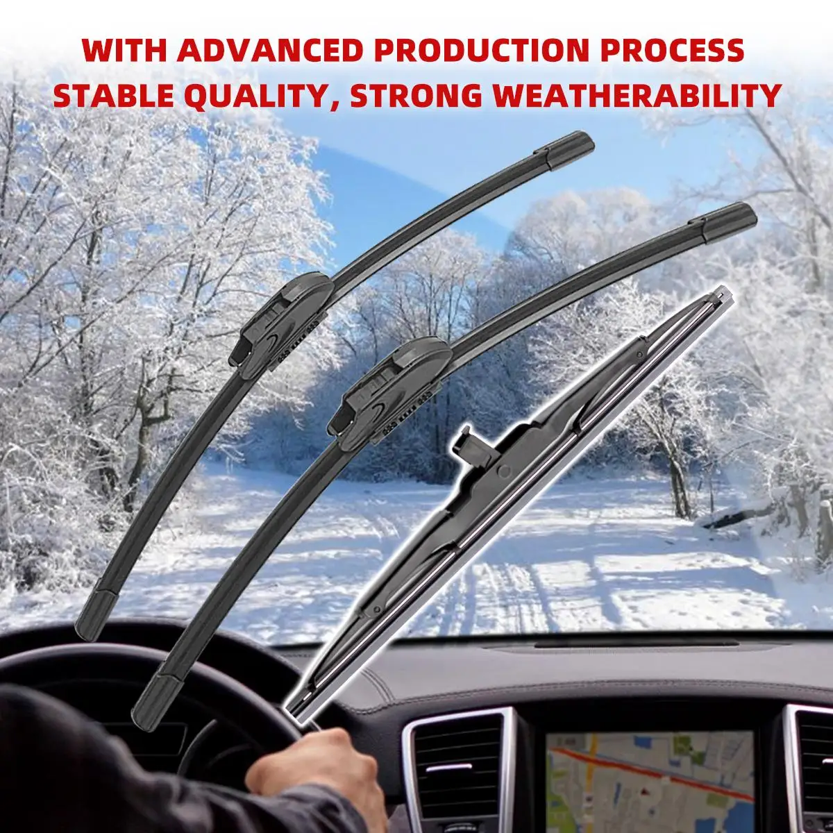 1/2/3/4/6PCS Car Wiper For SUZUKI JIMNY MK3 1998-2007 Front Rear Wiper Blades Brushes Cutter Auto Accessories 2005 2006 2007
