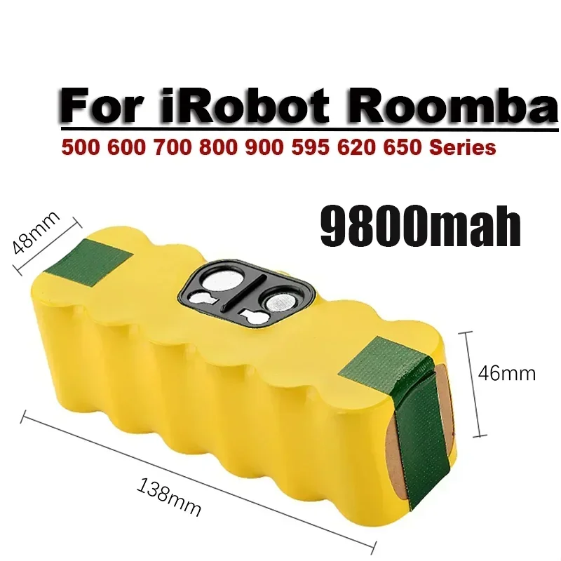 

CE Certified 14.4V Li-ion Battery Pack for iRobot Roomba 500, 600, 700, 800, 900, 595, 620, 650, 780, 890