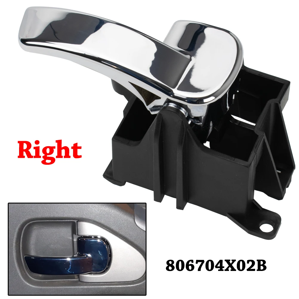 1Pair Car Inner Interior Door Handle Grip Lock For Nissan Navara D40 Pathfinder R51 2005-2015 806704X02B Front Rear Left Right view 6