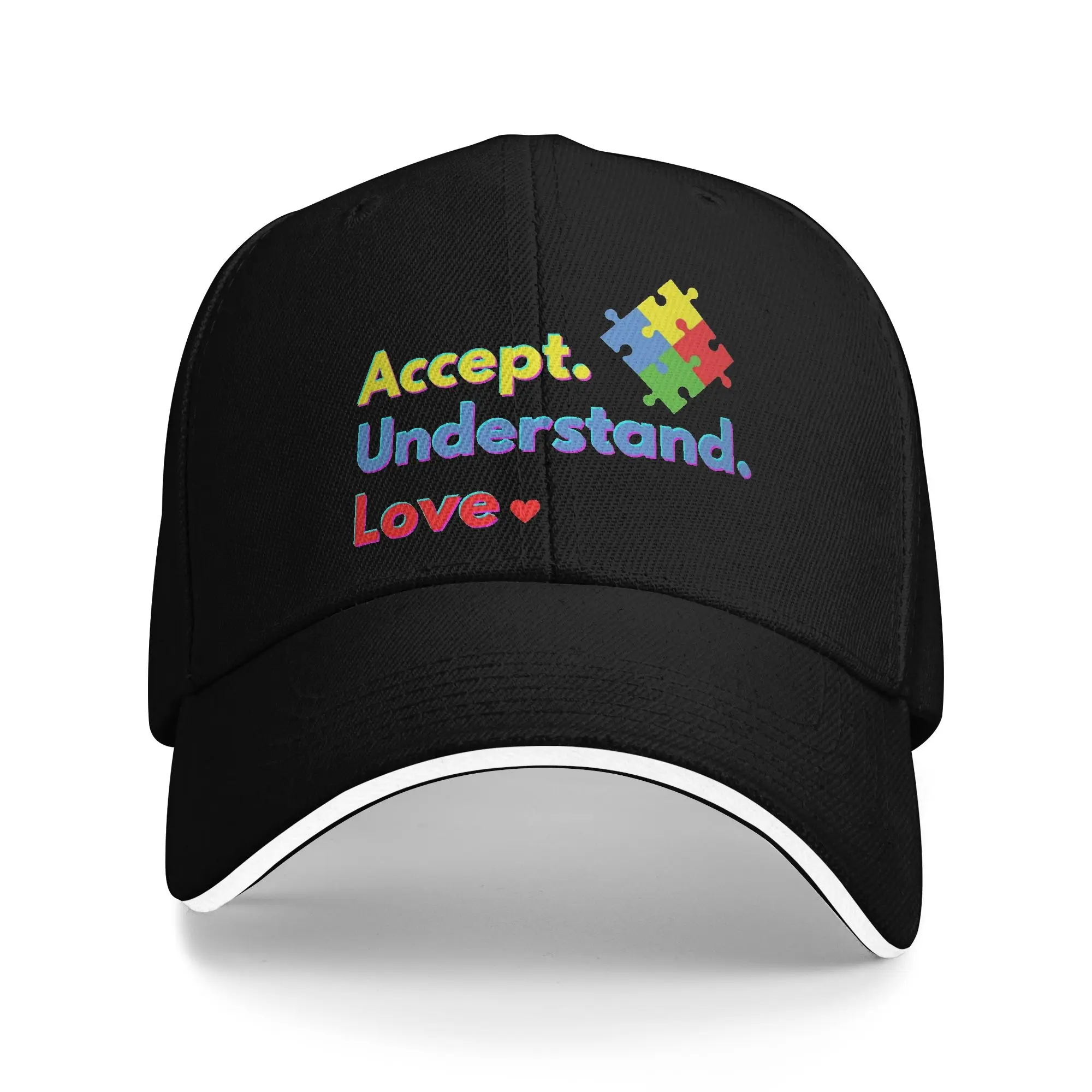 Autism Awareness Respect Love Support  Golf Cap Merch Leisure  Trucker Hat For Men Women Golf Headewear  Adjustable