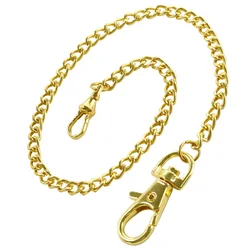 Men's 37.5cm Albert Pocket Watch Vest Chain with Circle Spring Clasp Chain Pocket Watch Vintage Metal Steel Chain Accessory