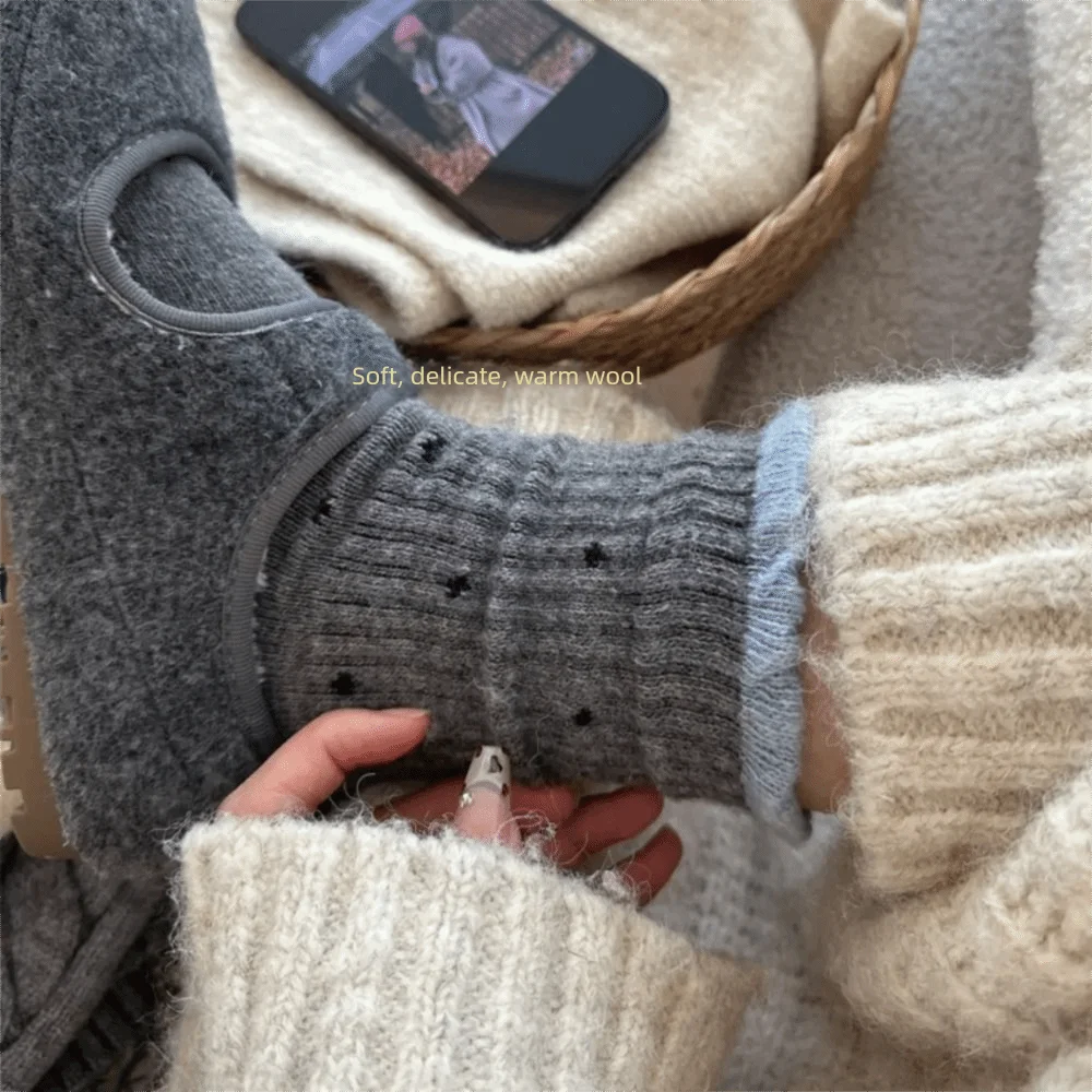 أزياء سميكة موجة نقطة الجوارب الجوارب الصوفية الدافئة تنوعا منتصف أنبوب الجوارب خريف شتاء