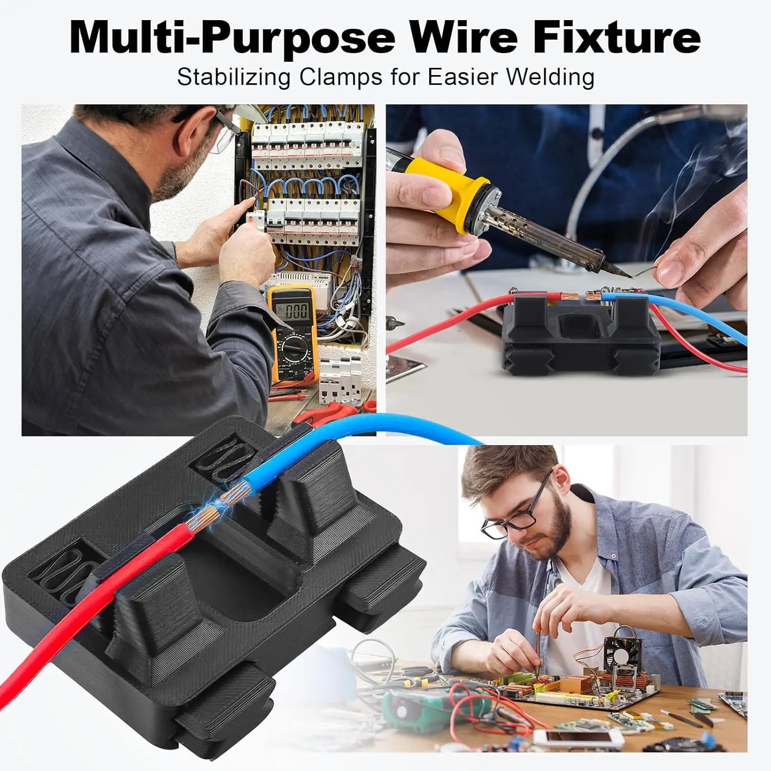 1-3 pçs dispositivo elétrico de fio de soldagem suporte de sucção ajustável braçadeira de mesa de soldagem placa-mãe localizador de soldagem ferramentas de solda