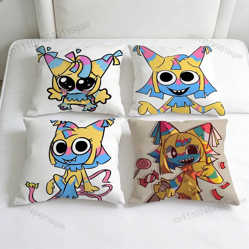 

Cute Y-Yatta Anime Square Pillow Case Soft Decorative Throw Pillow Cover for Home Sofa Bed